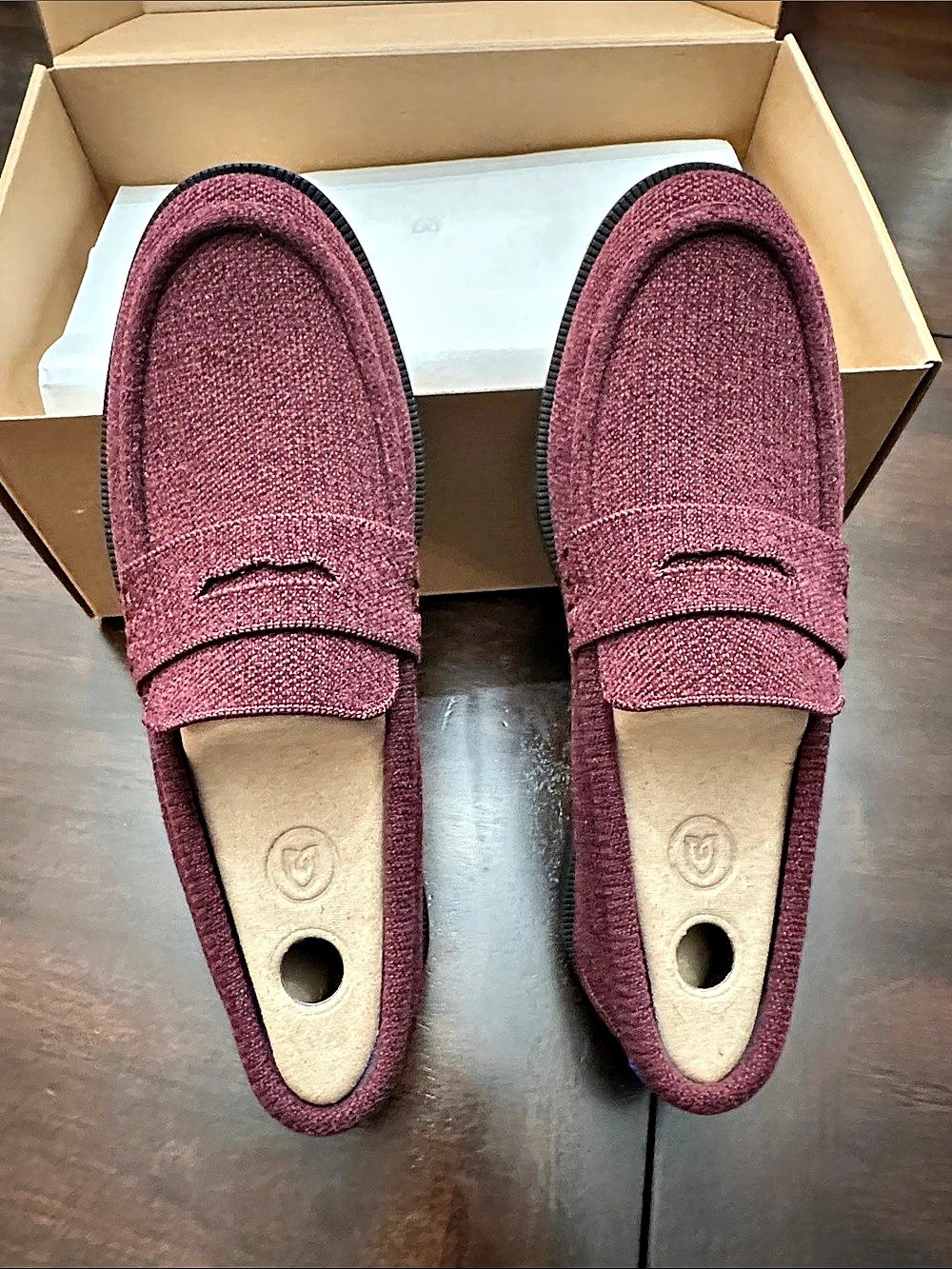 Rothy's The Velvet™ Rev Velvet™ Syrah Penny Loafer Penny Loafers Burgundy US 6
